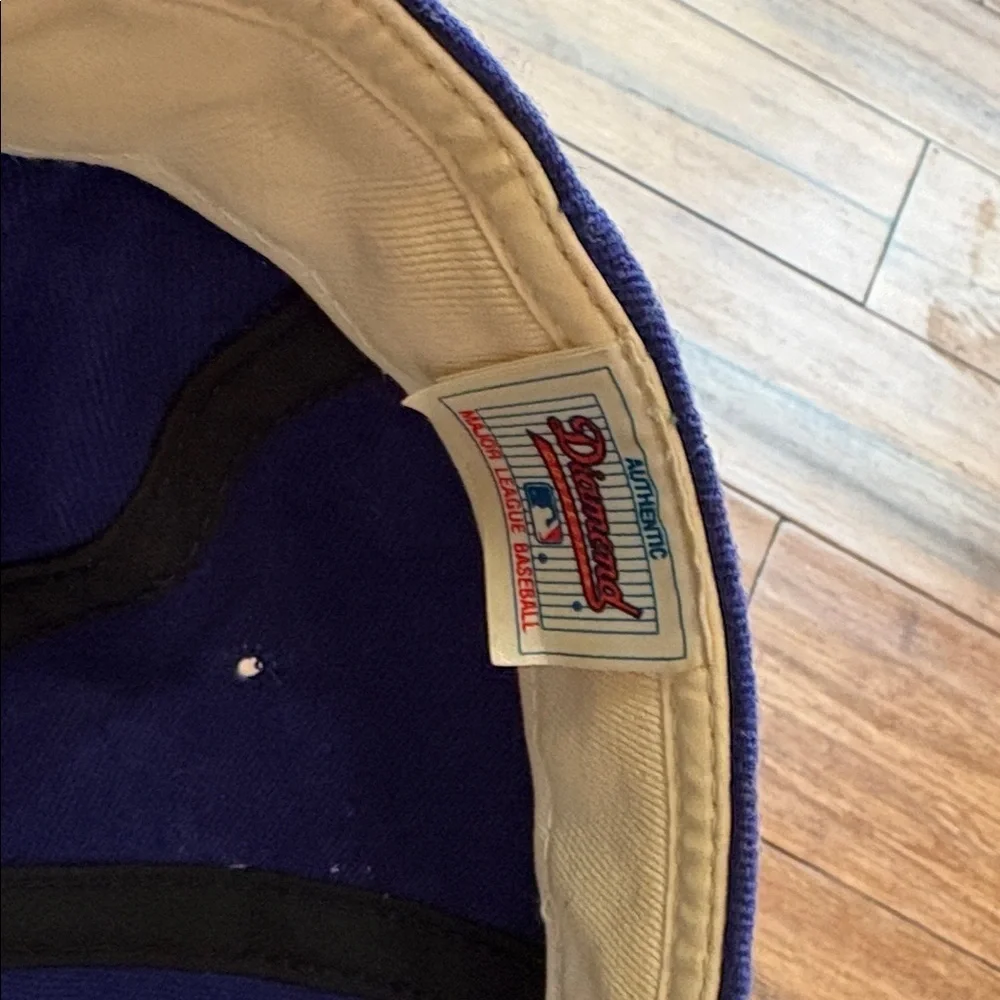 Vintage Chicago Cubs New Era Fitted Hat 7 1/4 Diamond Authentic Wool MLB